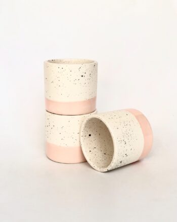 taza cilindro sin asa - kanso/rosa palo