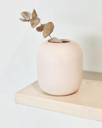 florero bala - rosa bebé mate