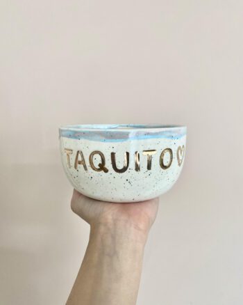 bowl perrito personalizado nombre oro 24k