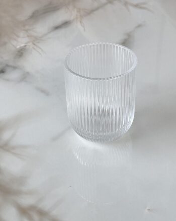 vaso cristal transparente chico